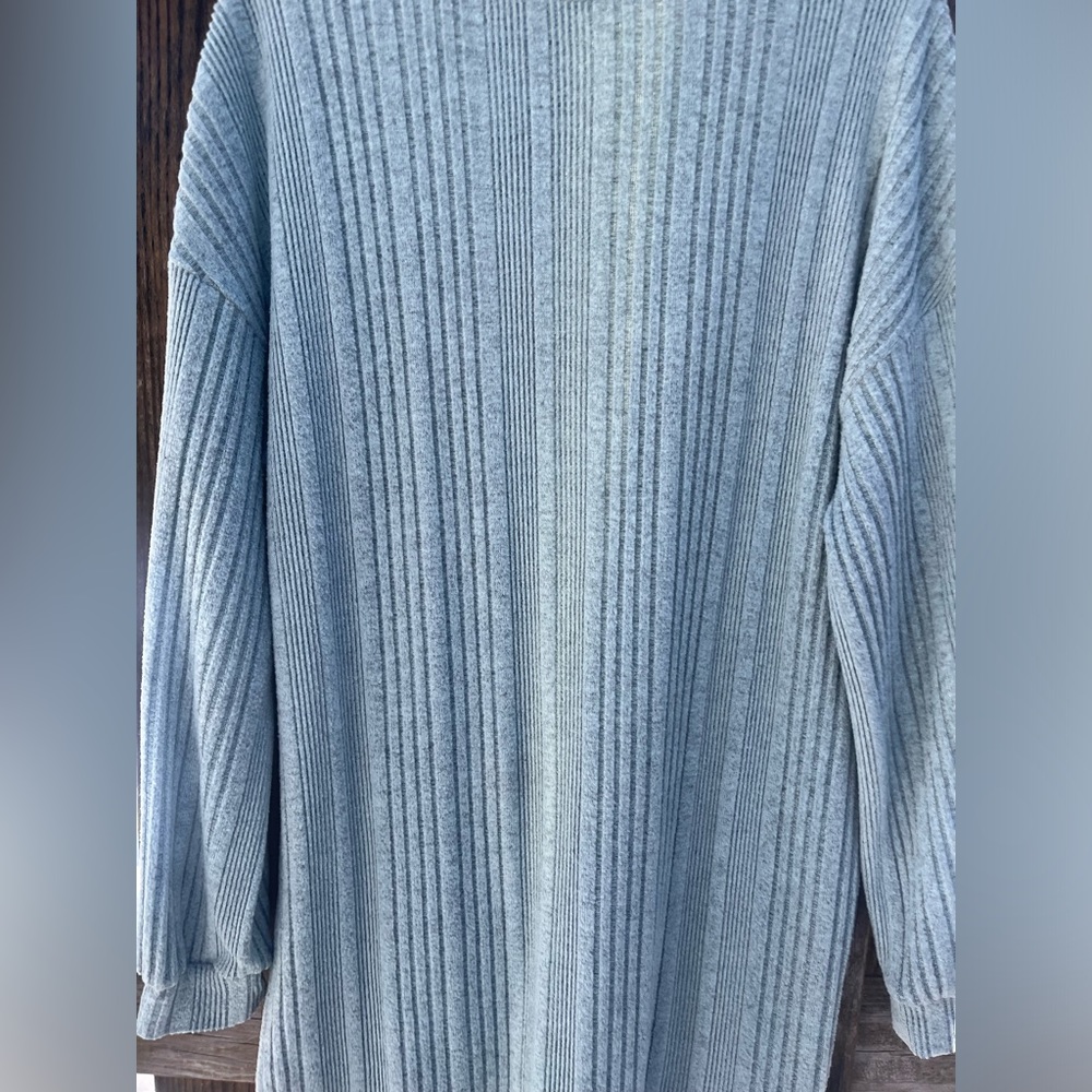 Mint Green Drop Shoulder Sweater Dress - Picture 6 of 6